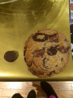 There was a big range in the size of the cookies. Compare mine to one of the competitors.